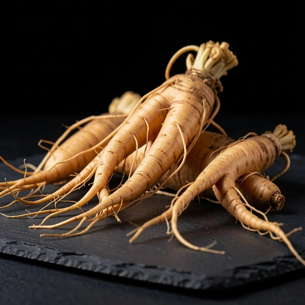 Ginseng root specimens